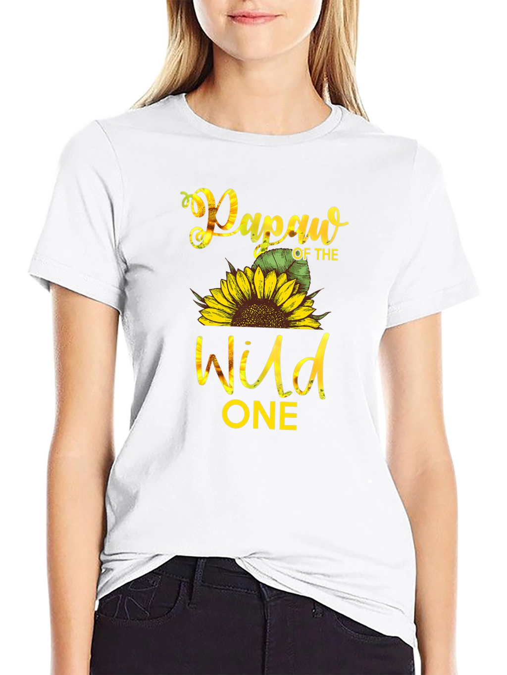 Papaw of the Wild One Sunflower T-Shirt