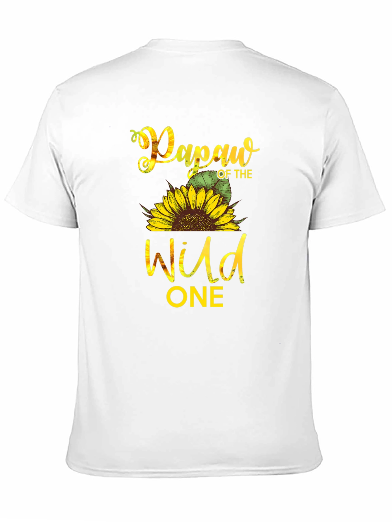 Papaw of the Wild One Sunflower T-Shirt