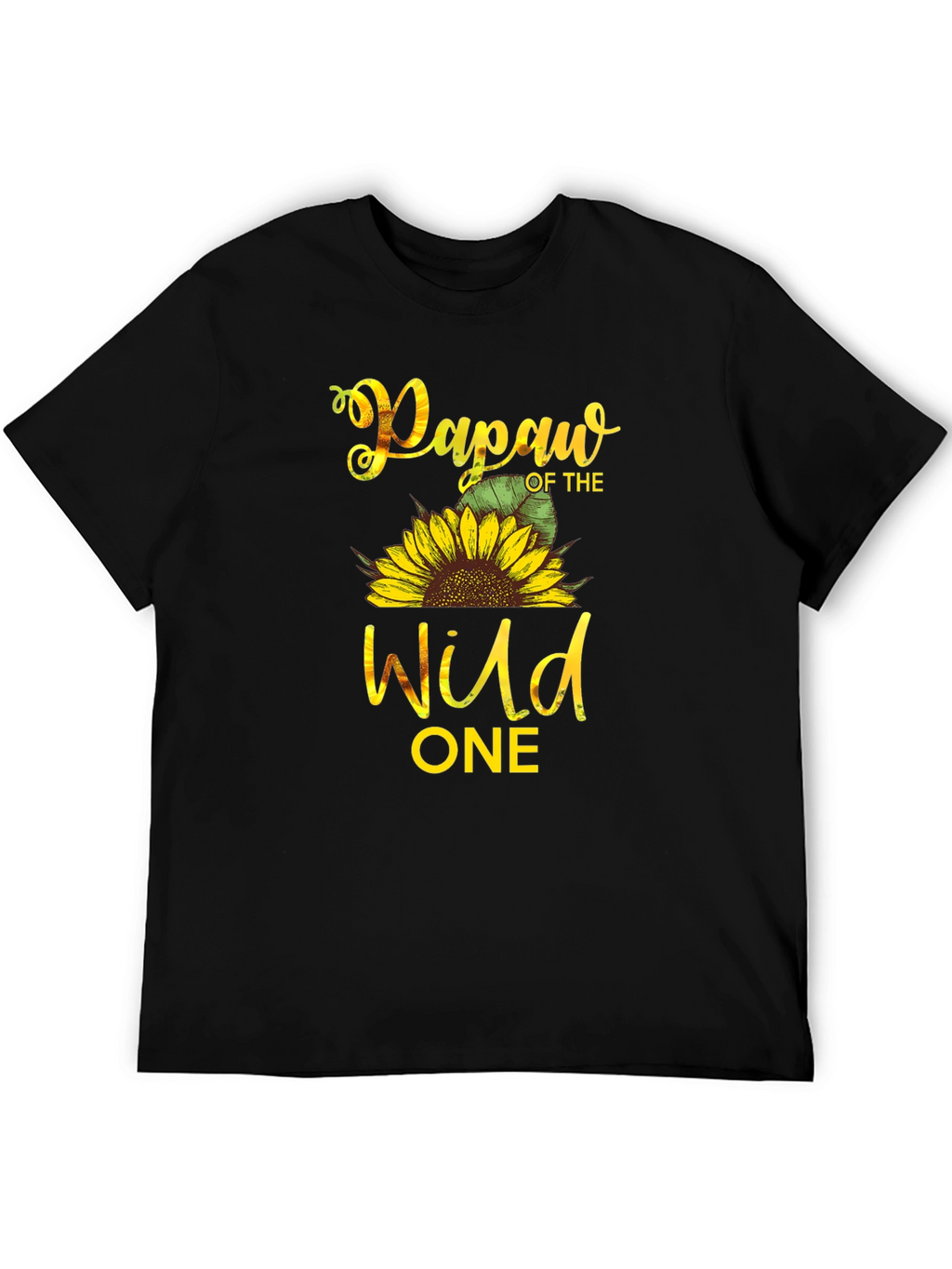 Papaw of the Wild One Sunflower T-Shirt