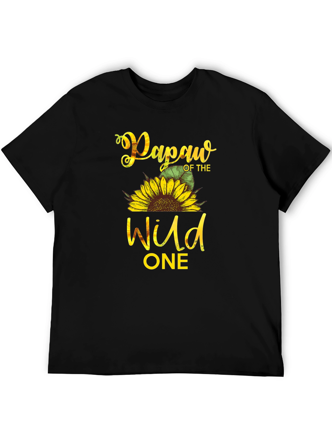 Papaw of the Wild One Sunflower T-Shirt