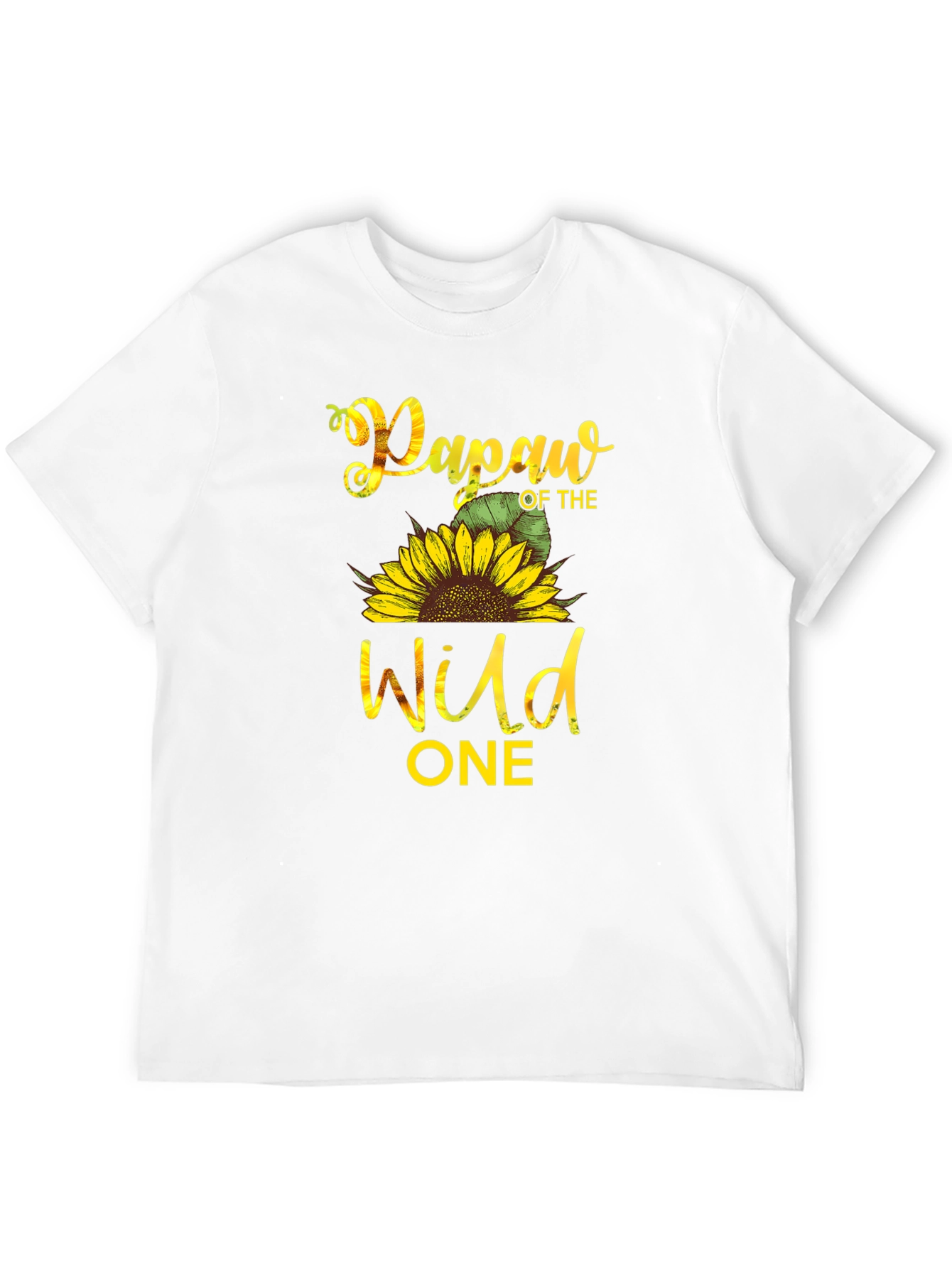 Papaw of the Wild One Sunflower T-Shirt