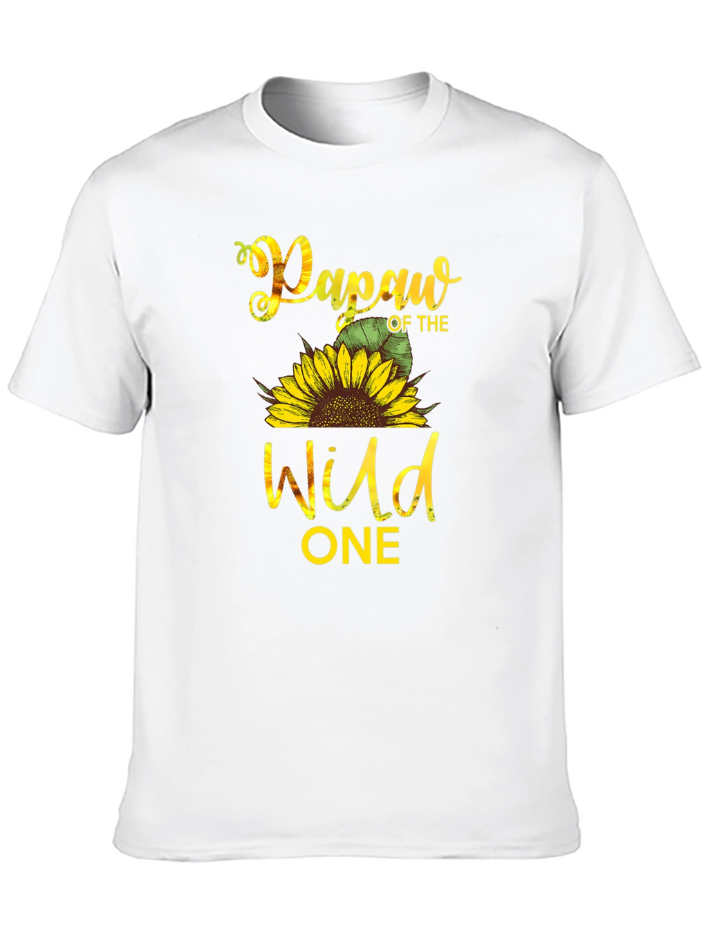 Papaw of the Wild One Sunflower T-Shirt