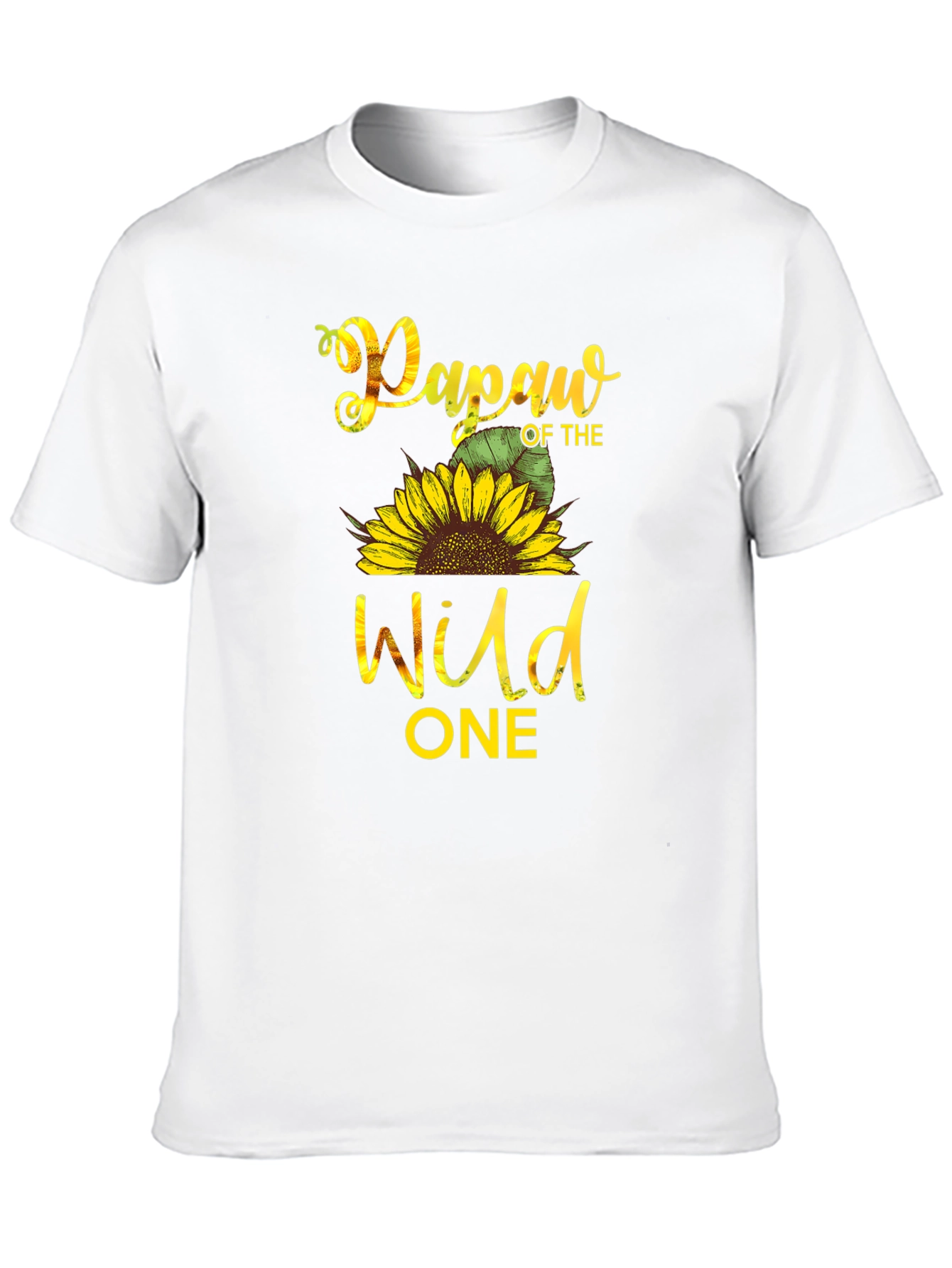 Papaw of the Wild One Sunflower T-Shirt