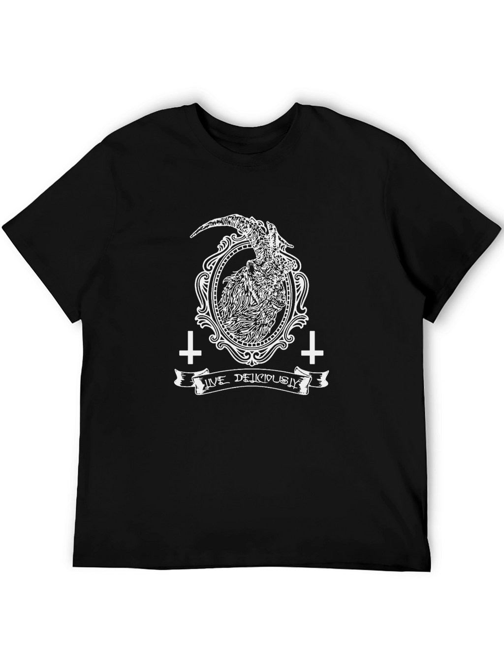 Black Live Deliciously Goat Graphic Tee
