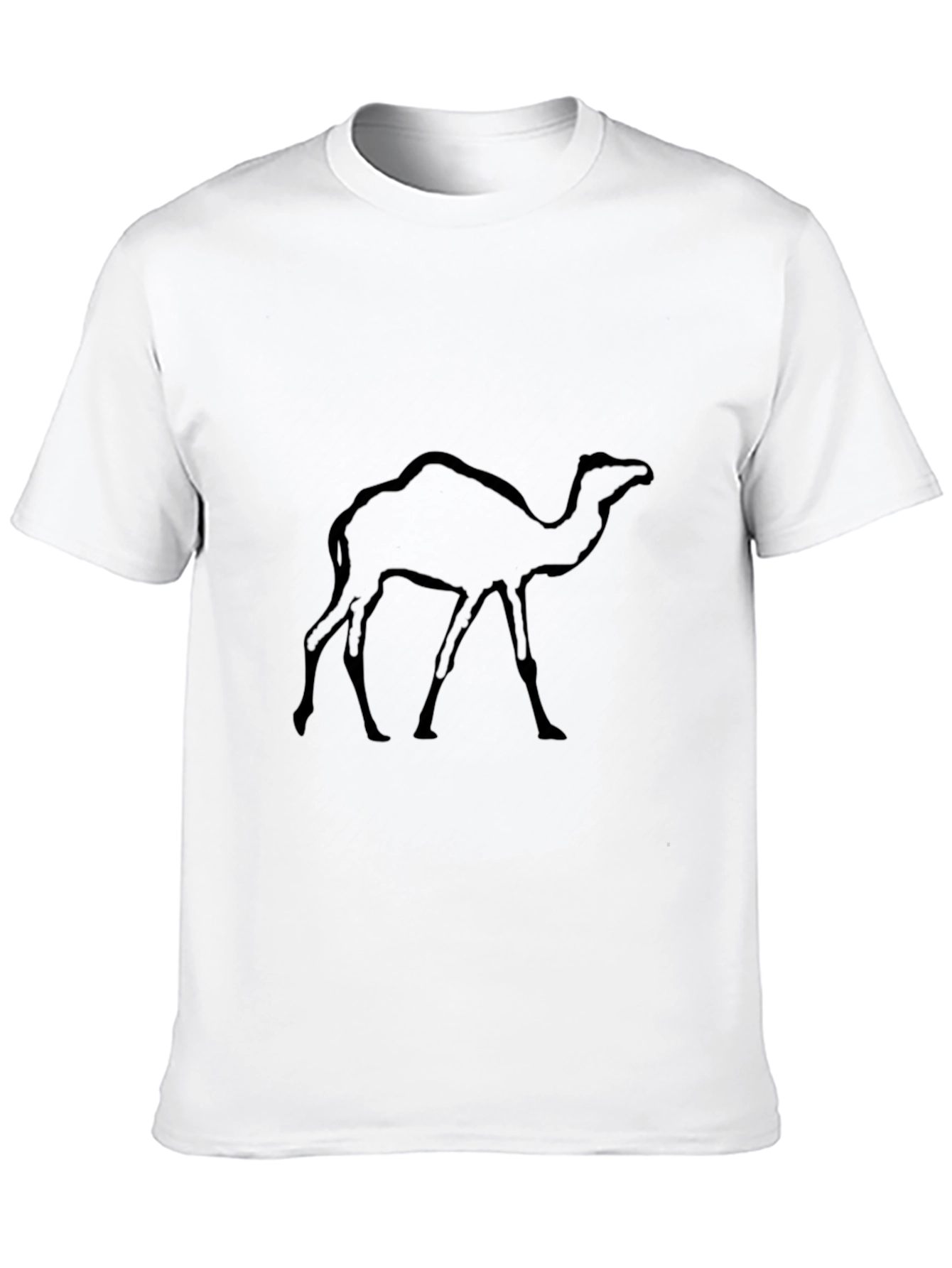 Mens Black Camel Graphic T-Shirt