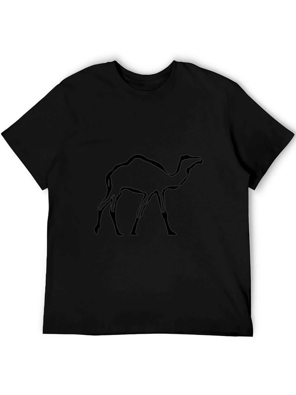 Mens Black Camel Graphic T-Shirt