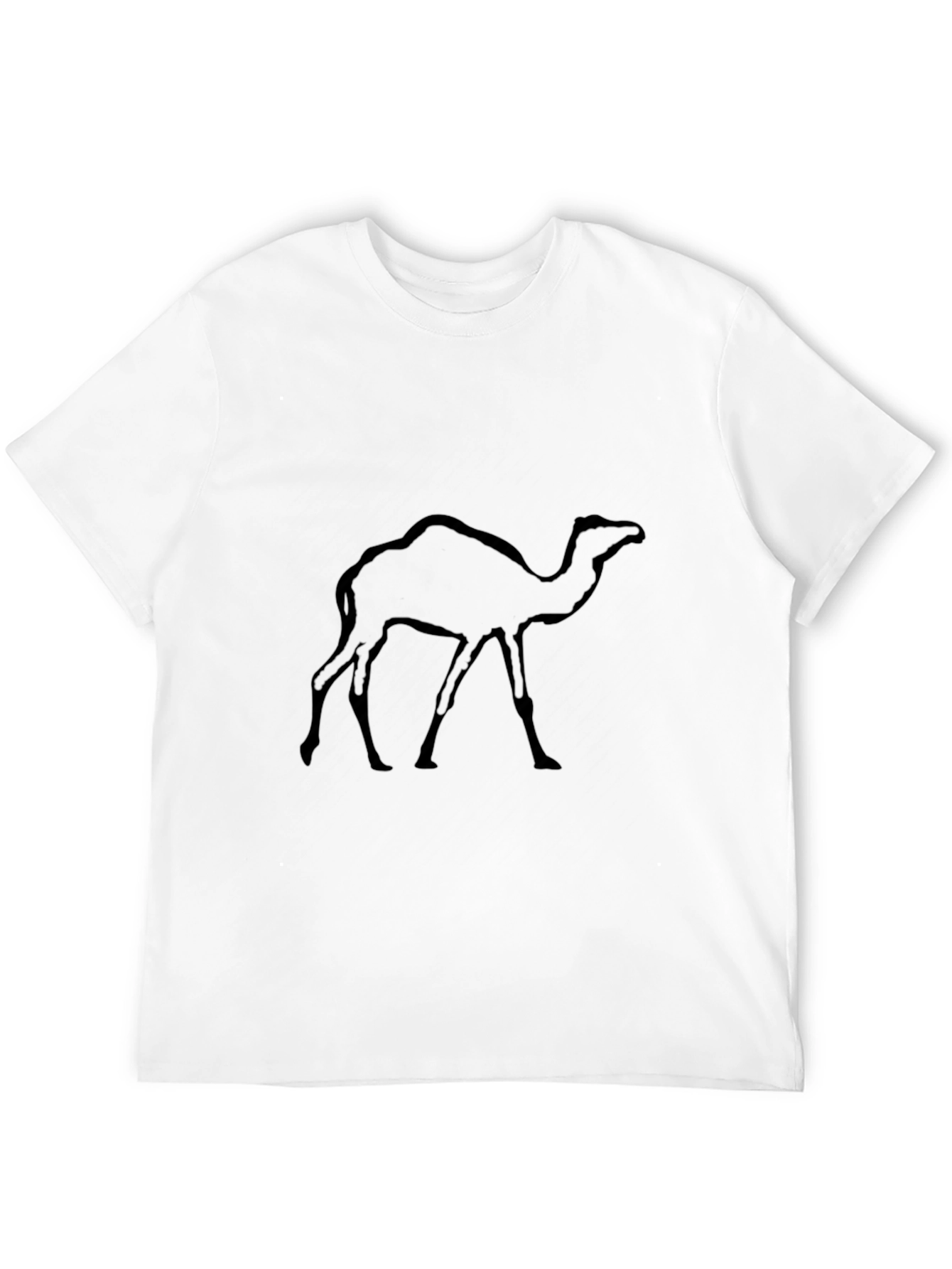 Mens Black Camel Graphic T-Shirt