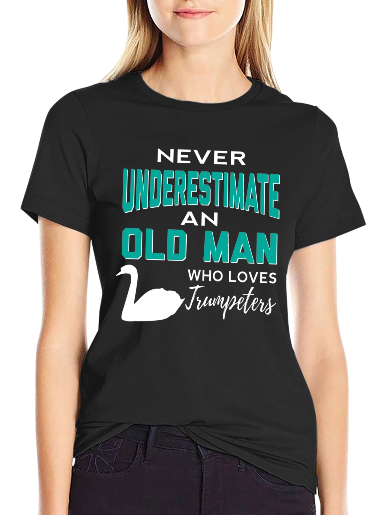 Never Underestimate Old Man Trumpeters T-Shirt