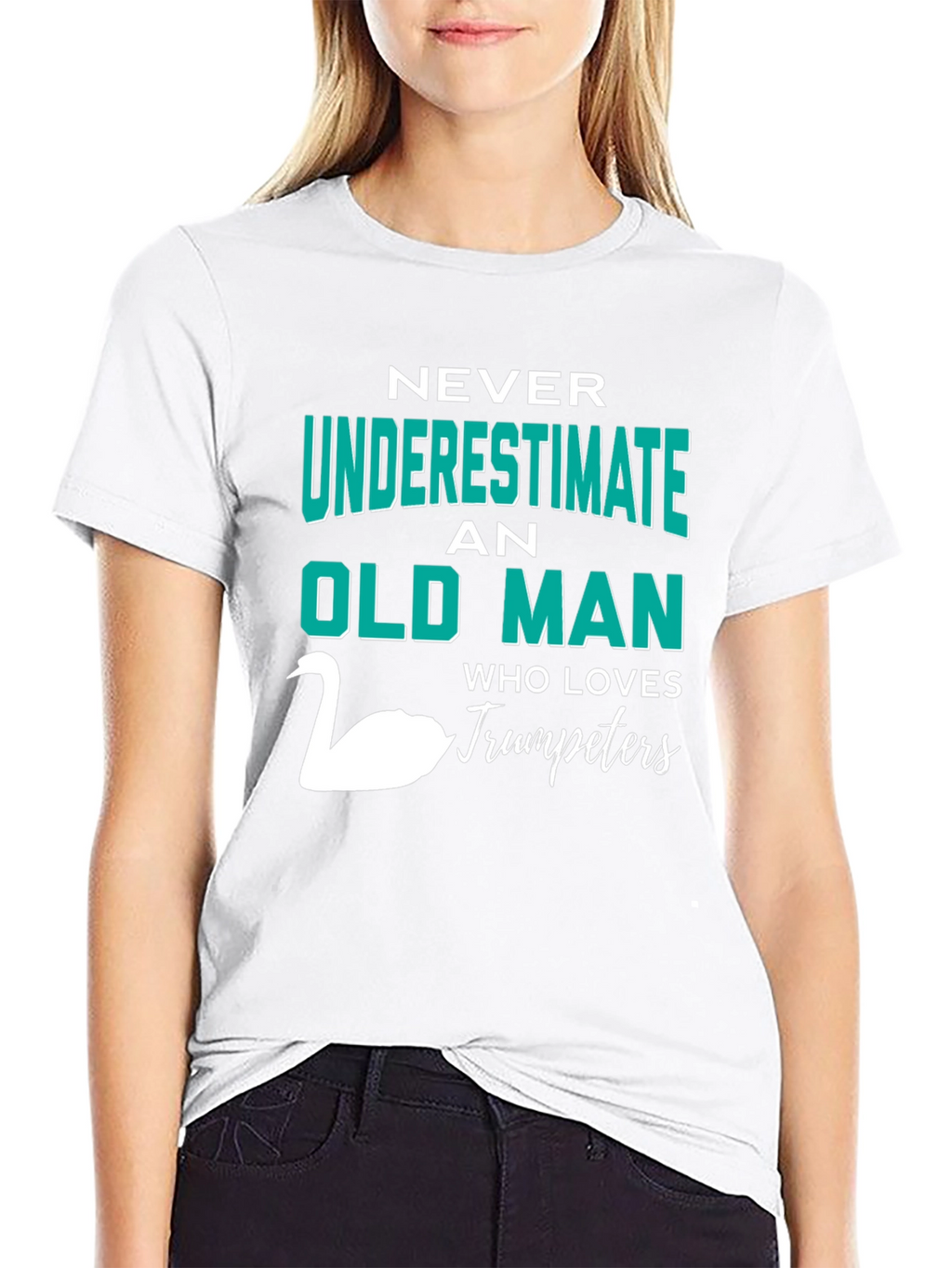 Never Underestimate Old Man Trumpeters T-Shirt