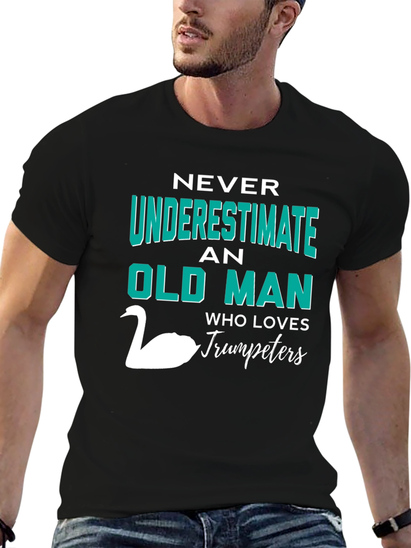 Never Underestimate Old Man Trumpeters T-Shirt