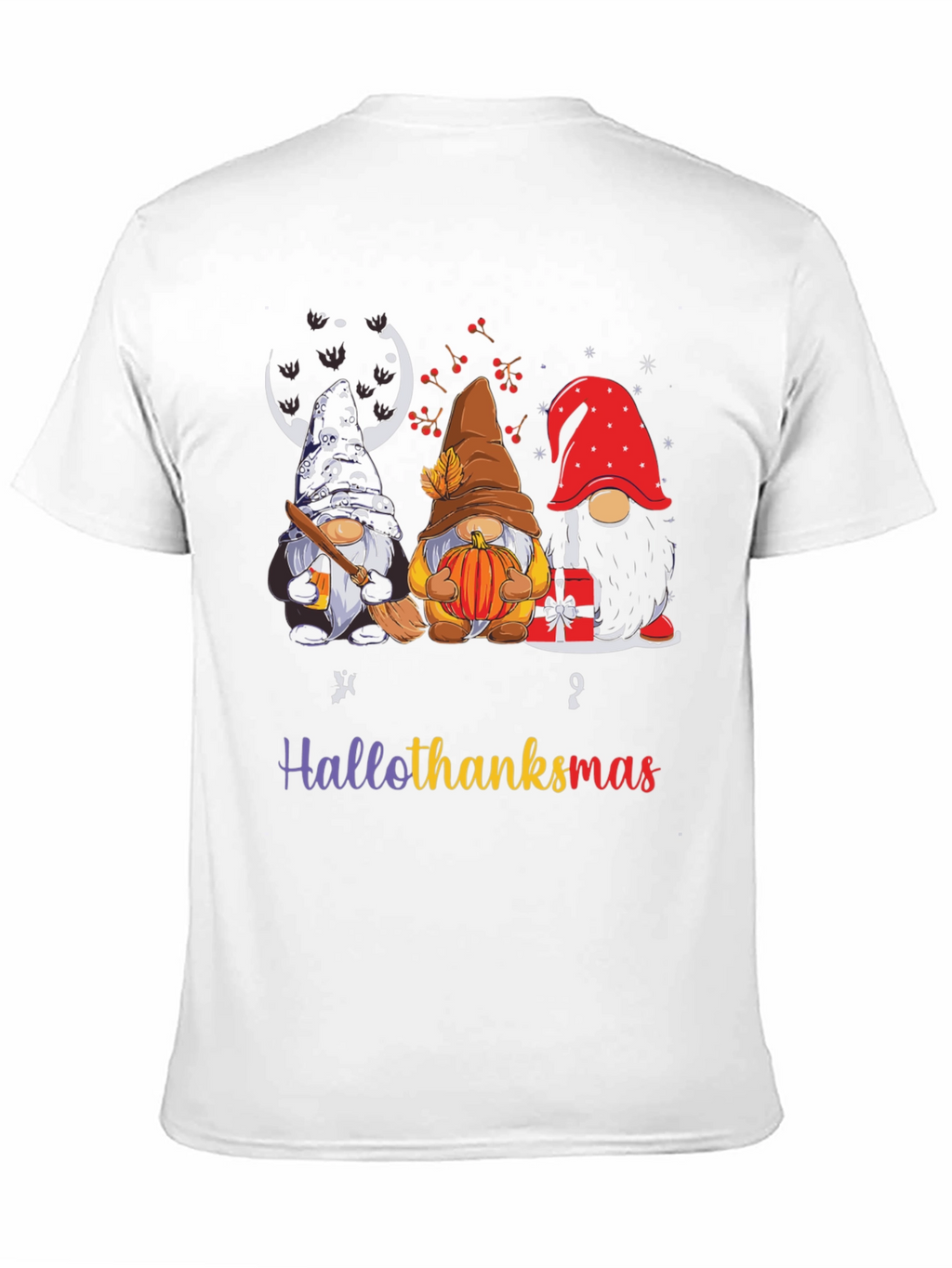 HalloThanksmas Gnomes Holiday T-Shirt