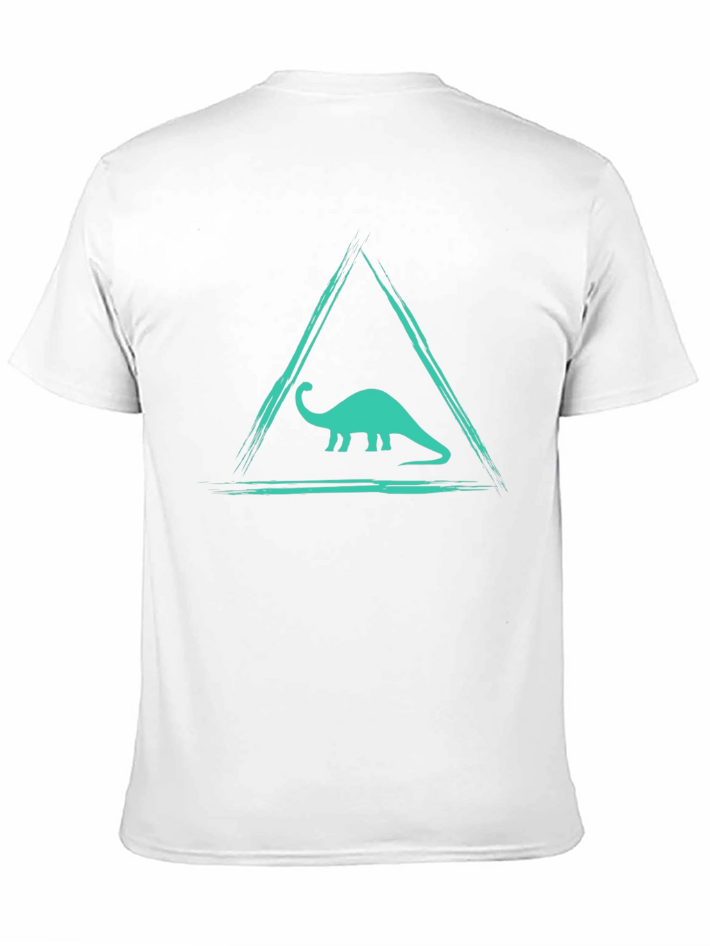 Dino Triangle Tee - Black Graphic T-Shirt