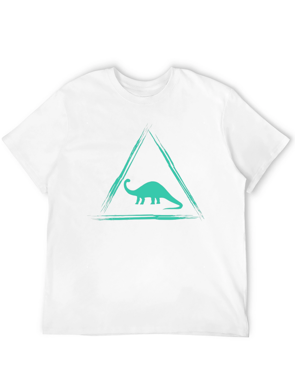 Dino Triangle Tee - Black Graphic T-Shirt