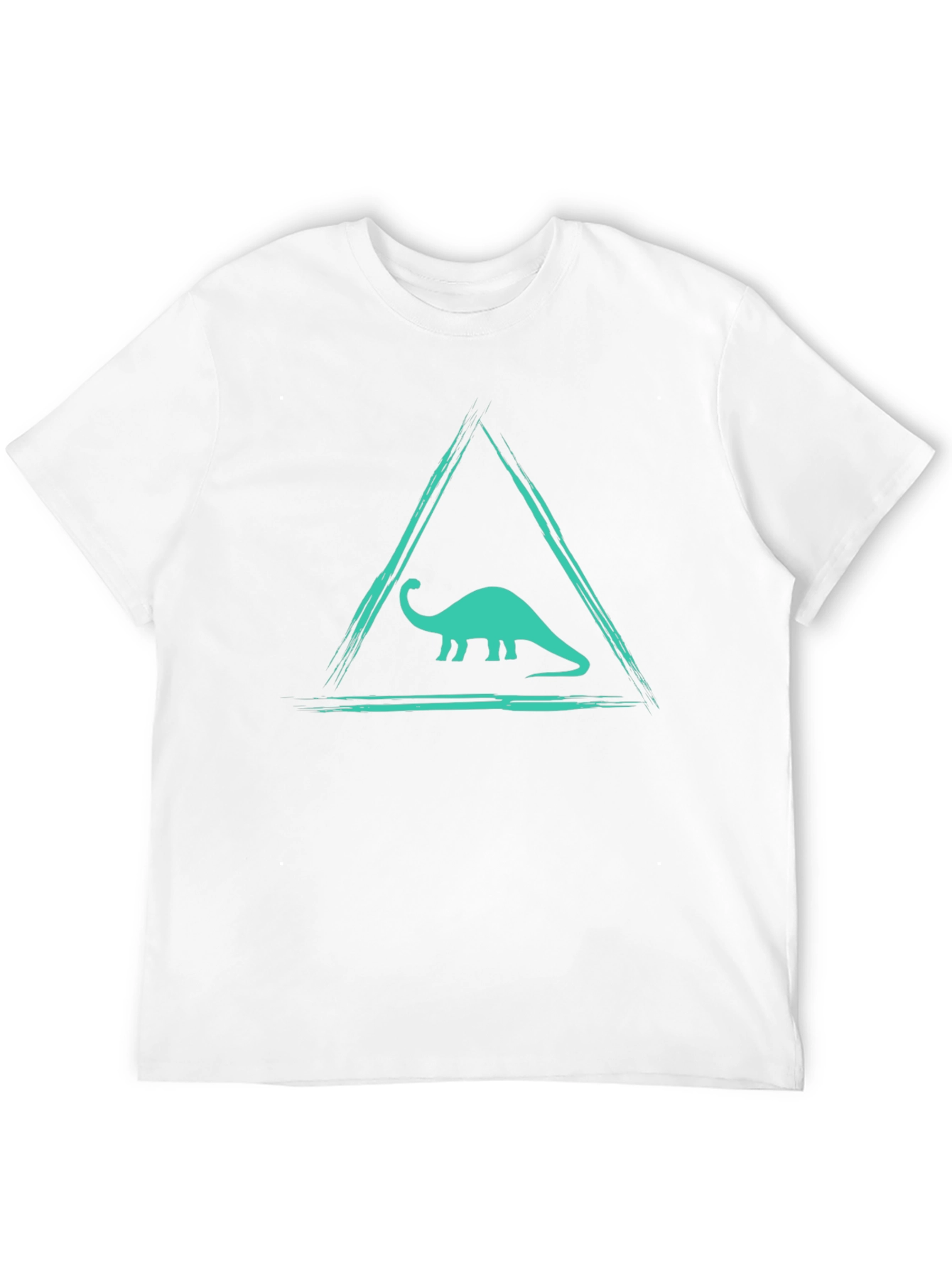 Dino Triangle Tee - Black Graphic T-Shirt