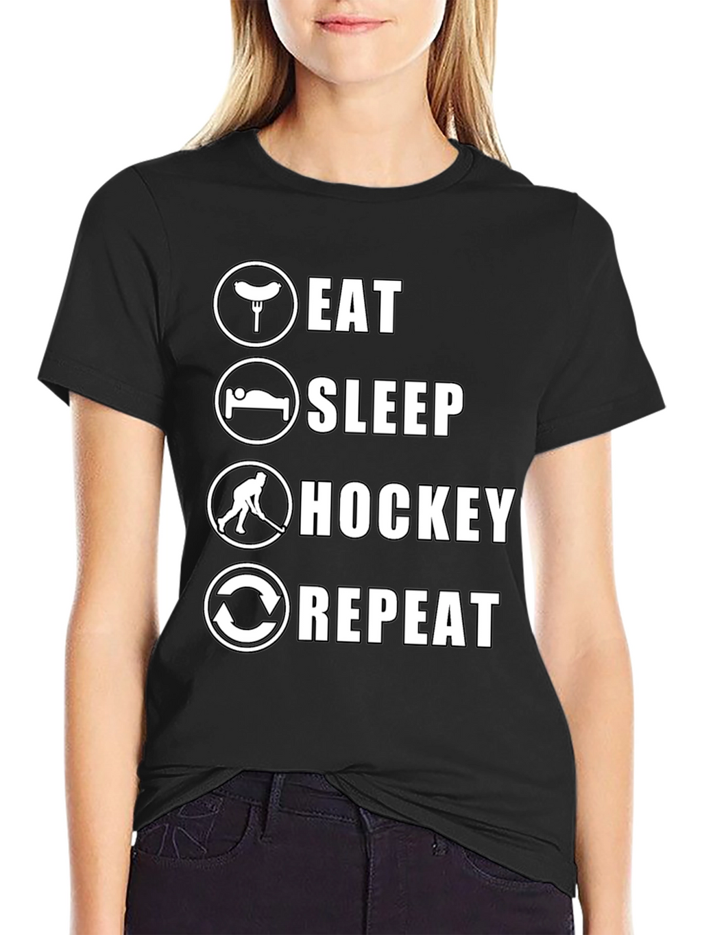 Eat Sleep Hockey Repeat T-Shirt