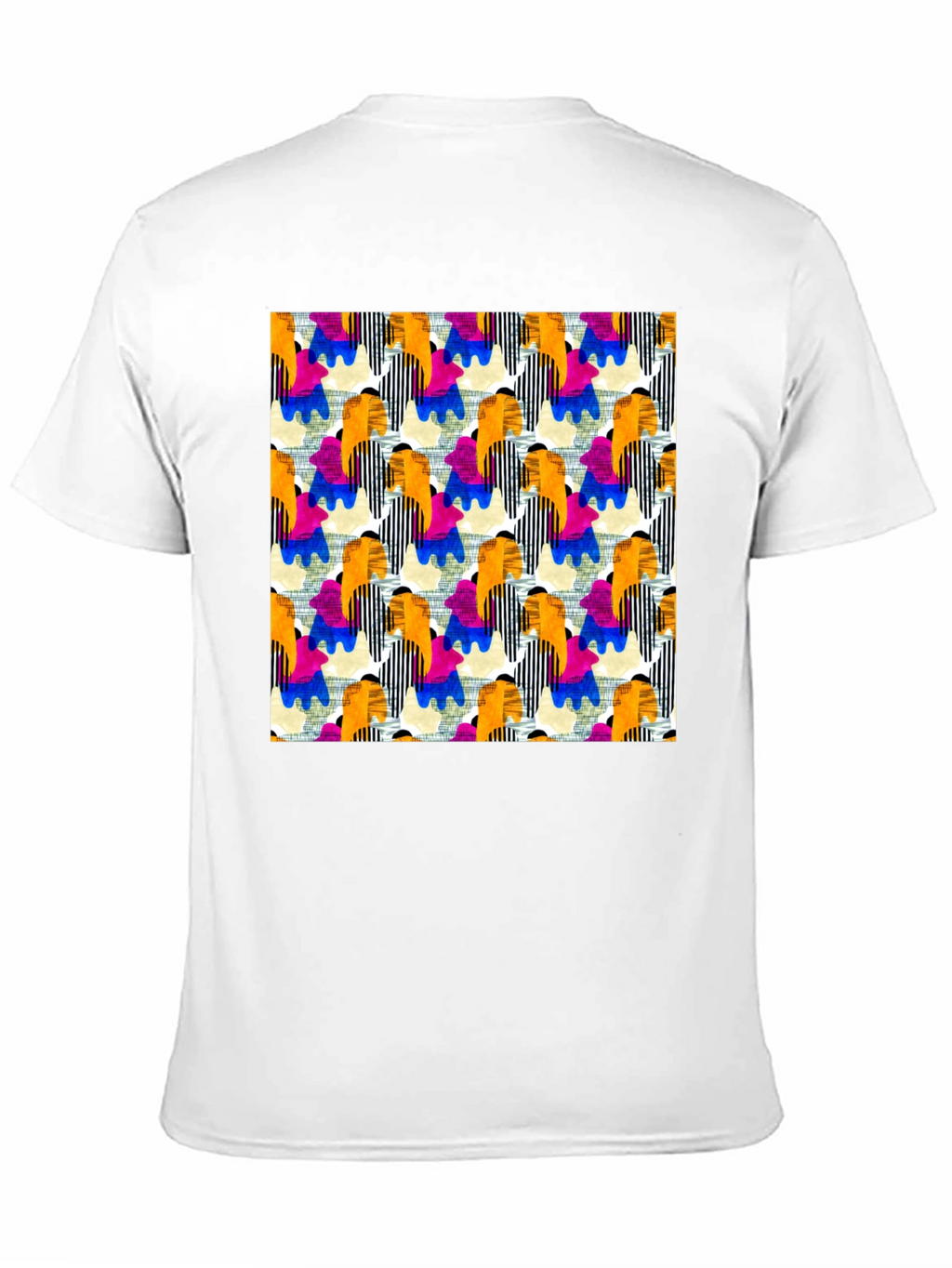 Abstract Pattern T-Shirt - Bold Artistic Design