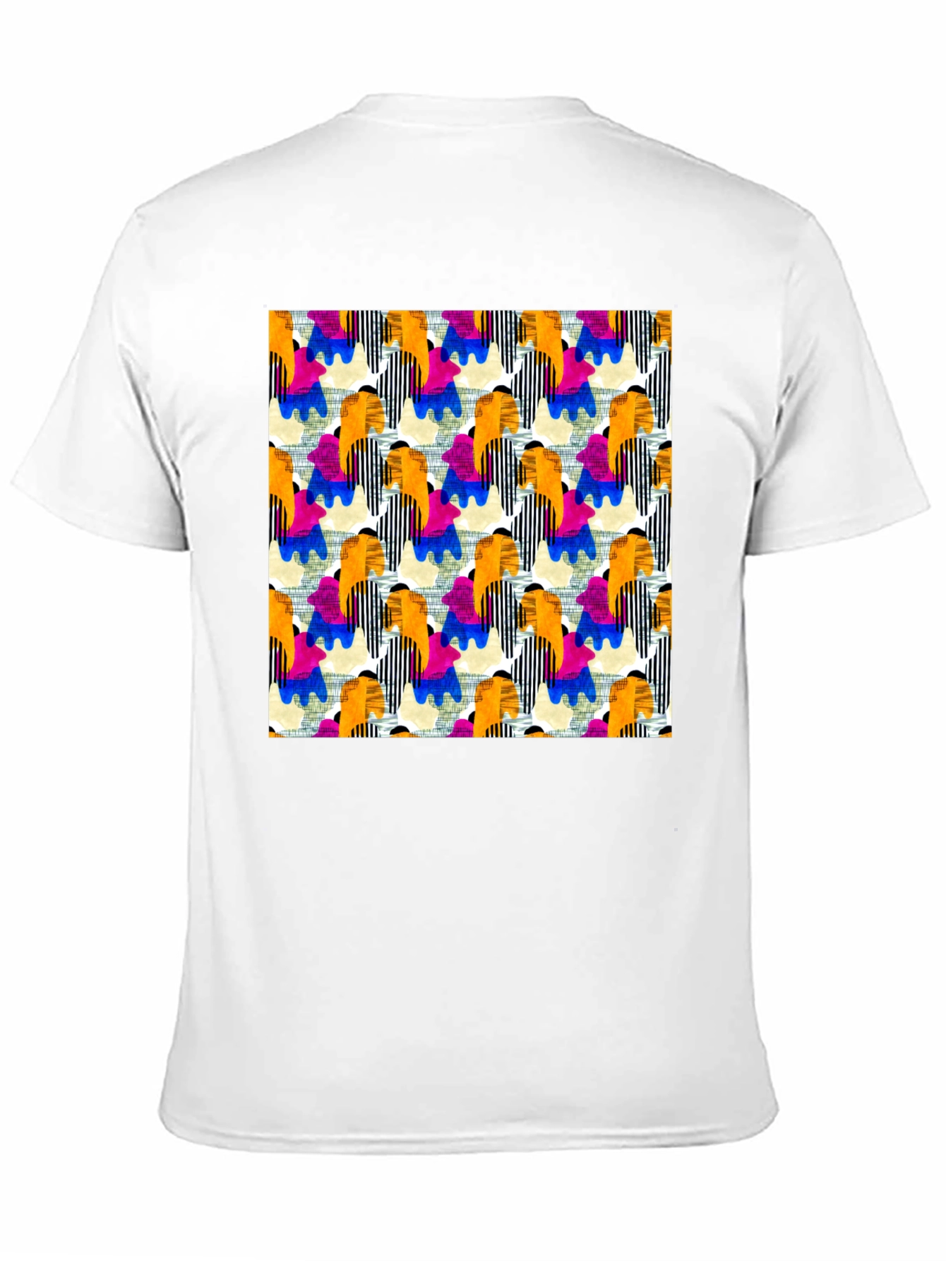 Abstract Pattern T-Shirt - Bold Artistic Design