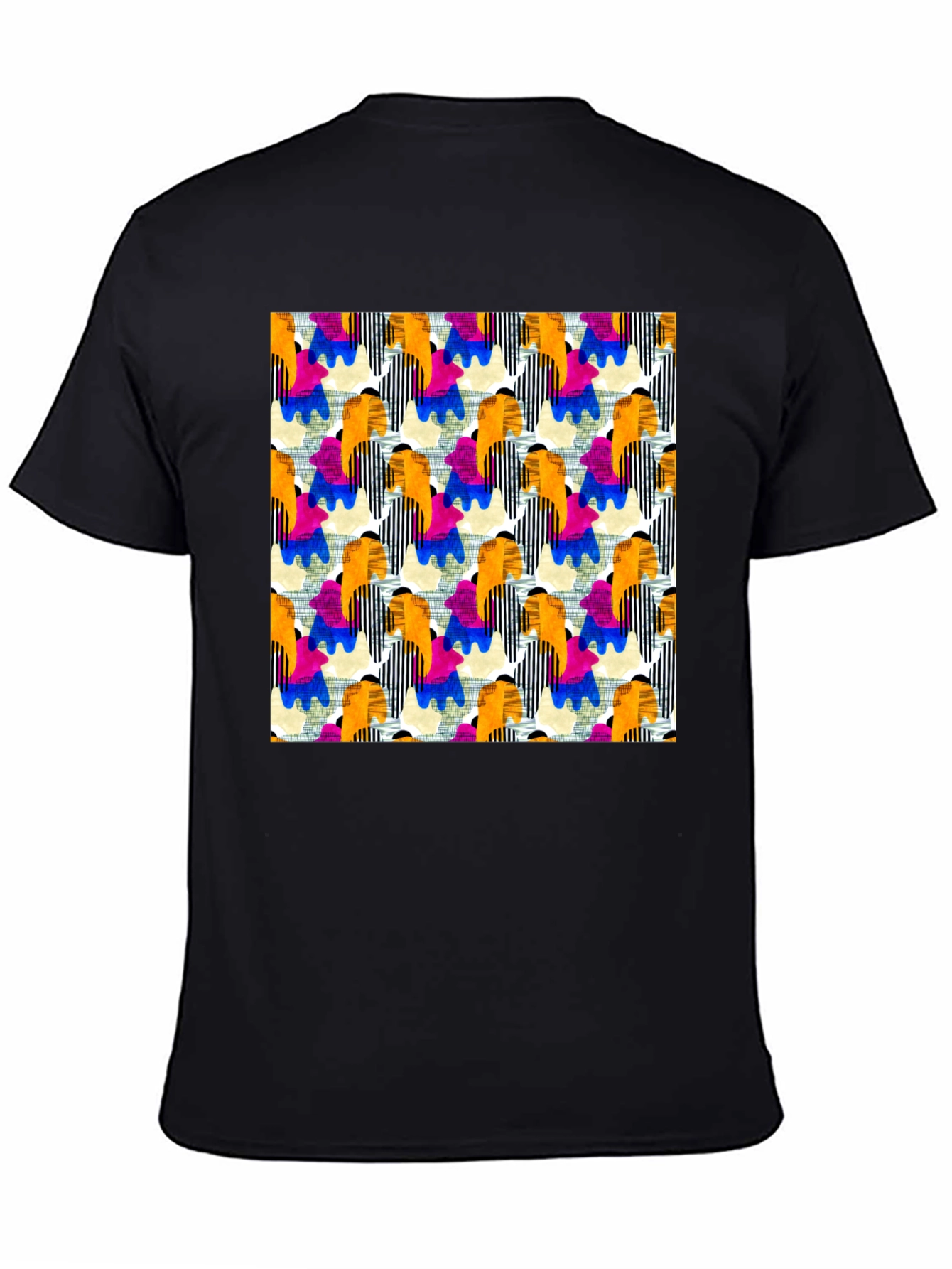 Abstract Pattern T-Shirt - Bold Artistic Design