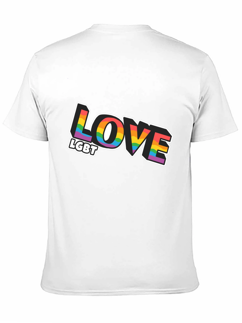 Love LGBT Rainbow Graphic T-Shirt