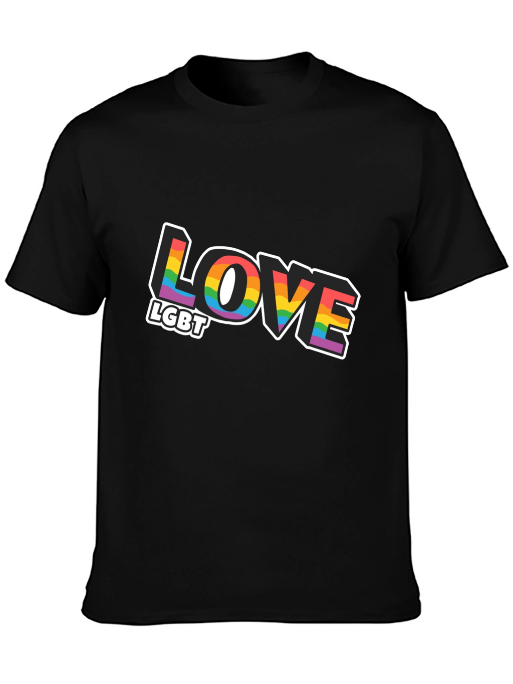 Love LGBT Rainbow Graphic T-Shirt