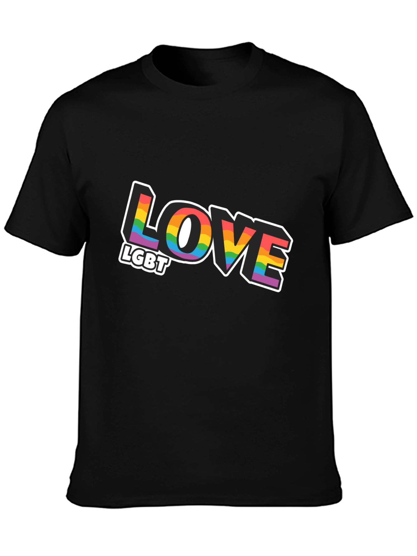Love LGBT Rainbow Graphic T-Shirt