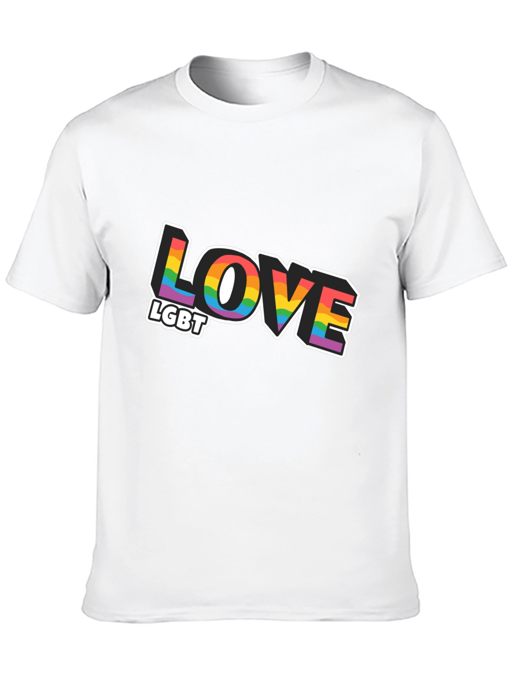 Love LGBT Rainbow Graphic T-Shirt