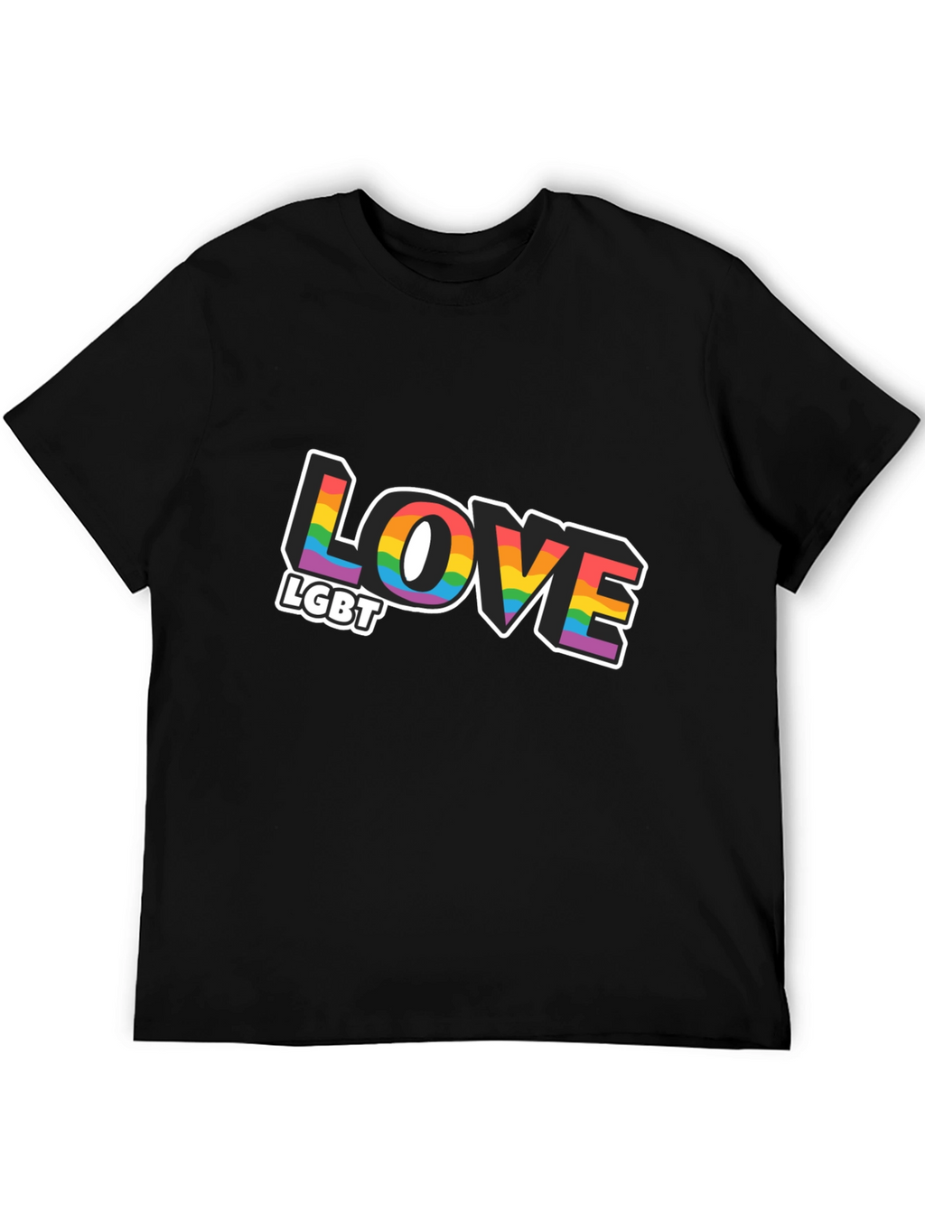 Love LGBT Rainbow Graphic T-Shirt
