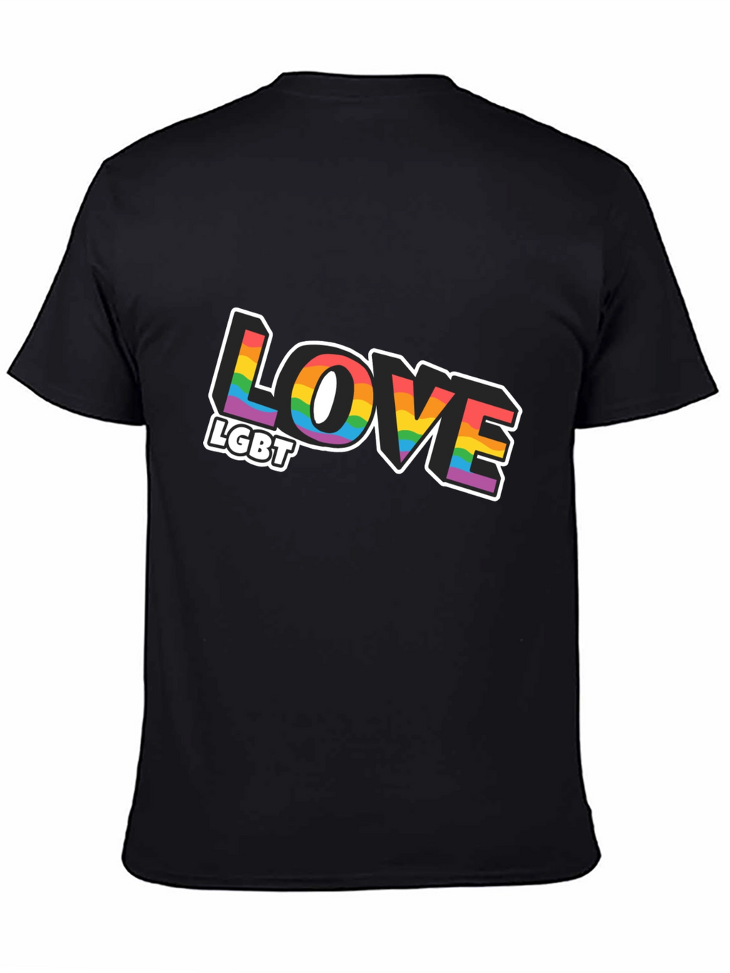 Love LGBT Rainbow Graphic T-Shirt