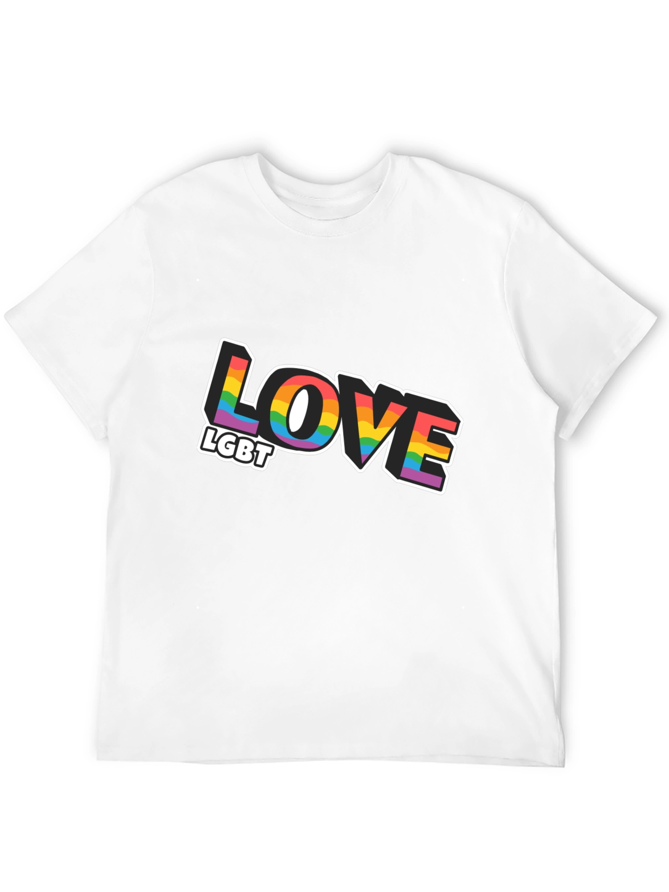 Love LGBT Rainbow Graphic T-Shirt