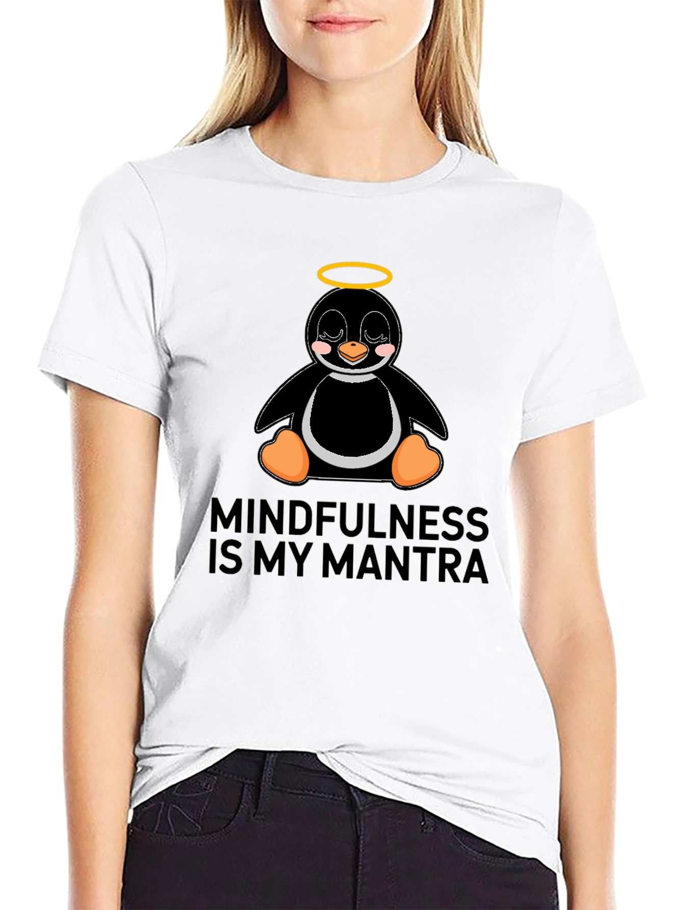 Mindfulness Penguin T-Shirt