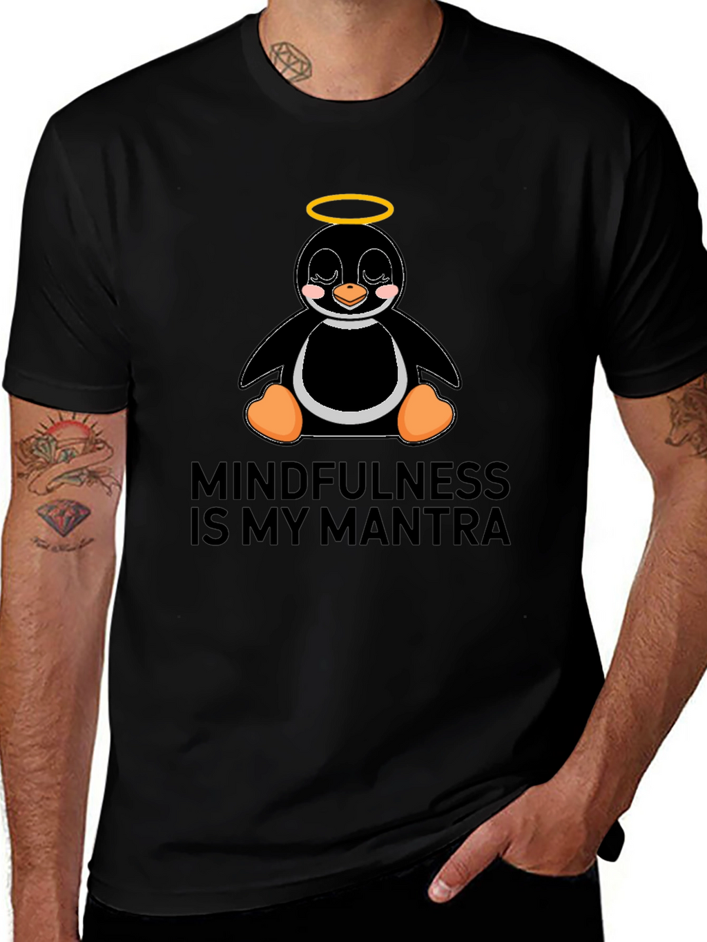 Mindfulness Penguin T-Shirt