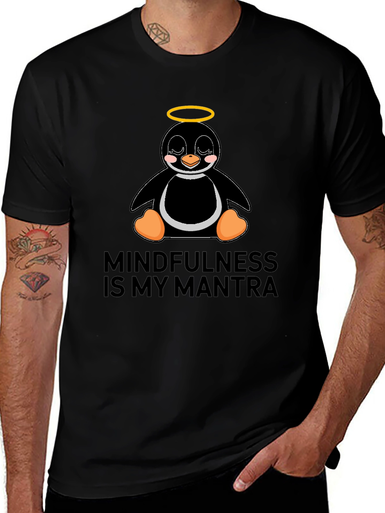 Mindfulness Penguin T-Shirt