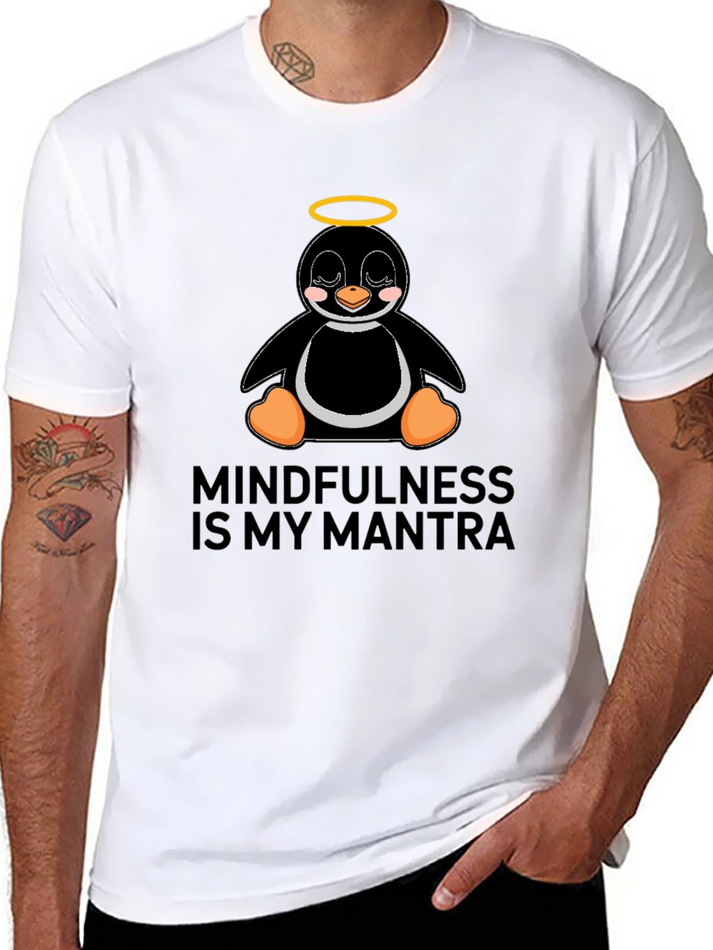 Mindfulness Penguin T-Shirt