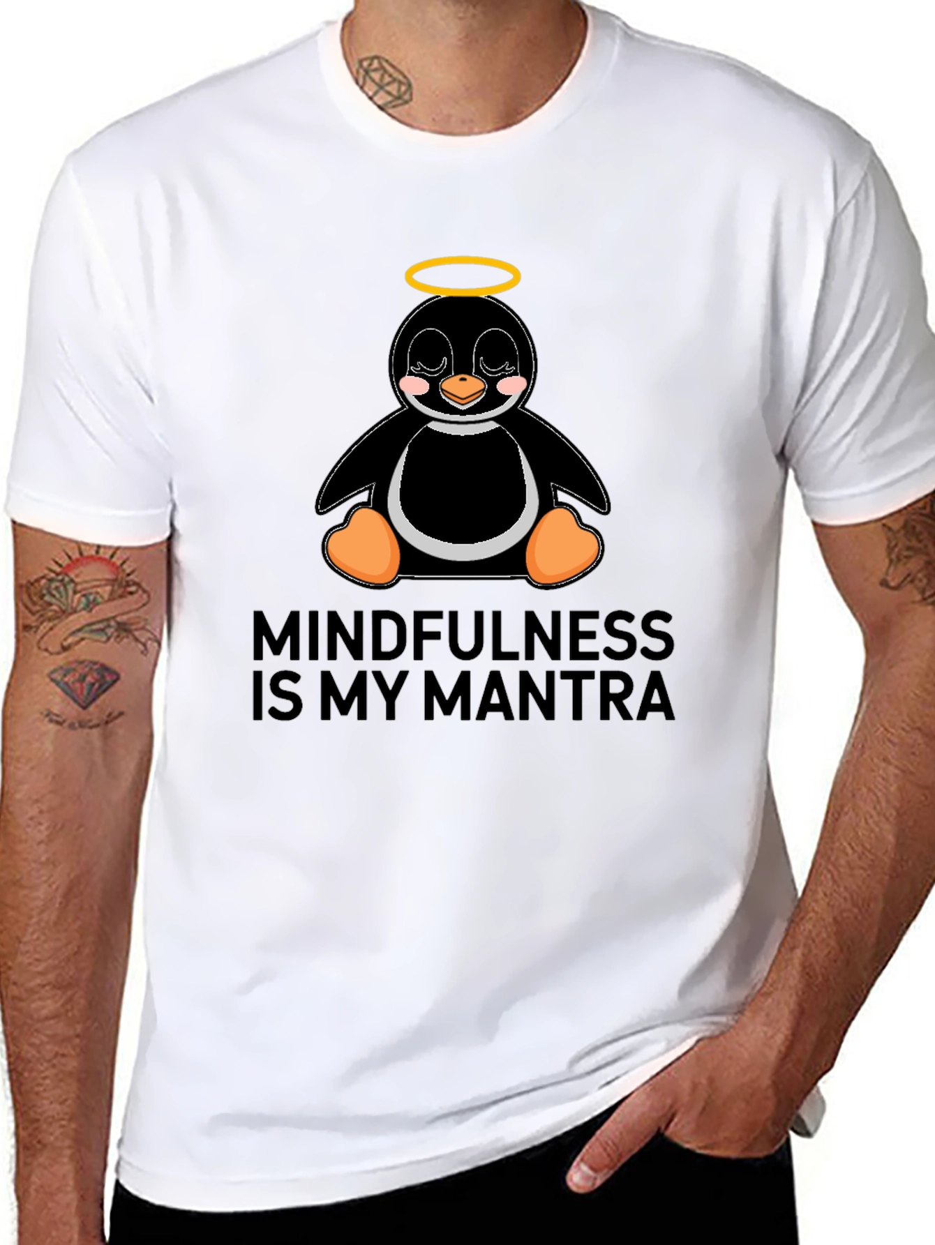Mindfulness Penguin T-Shirt