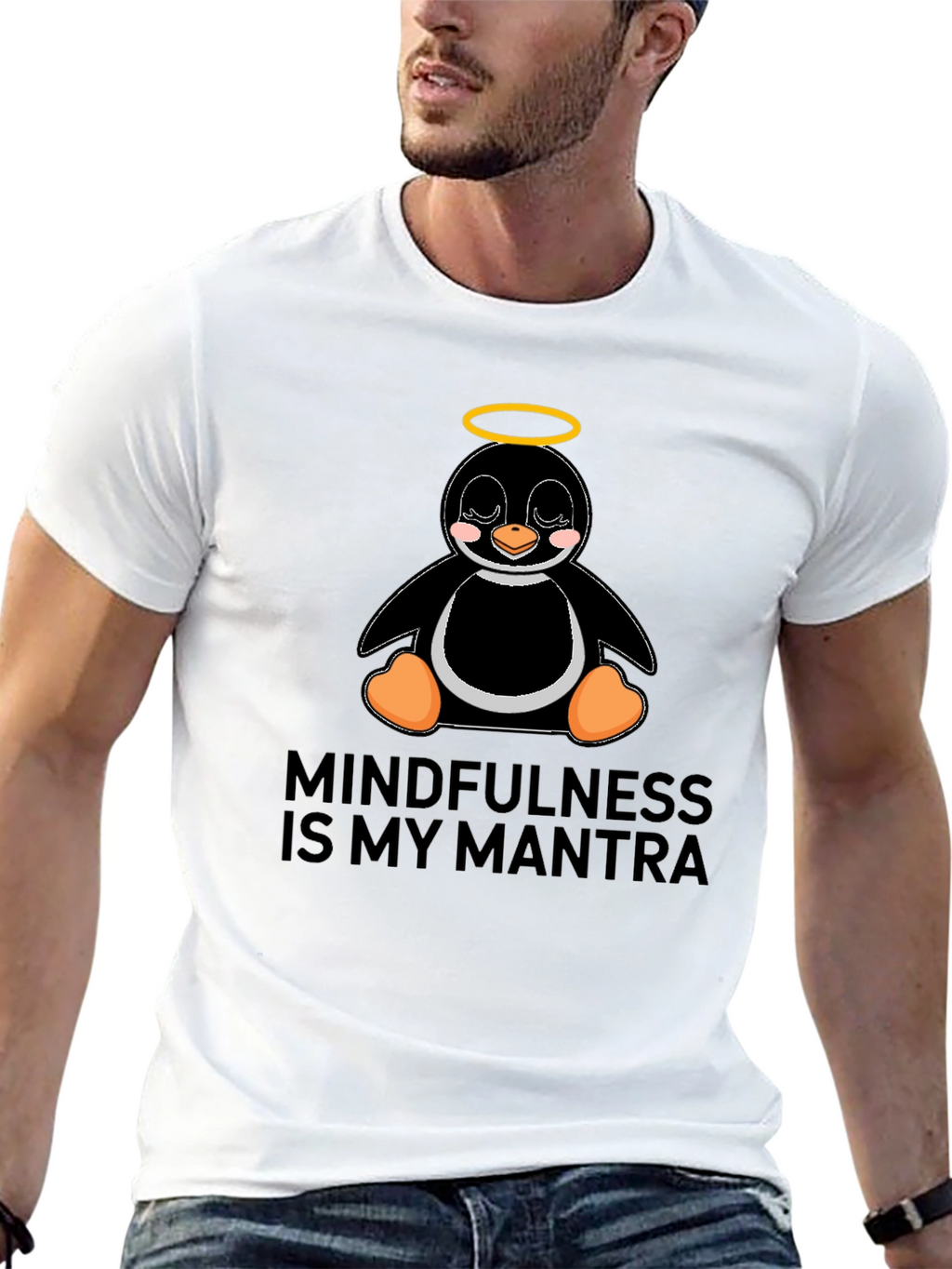 Mindfulness Penguin T-Shirt