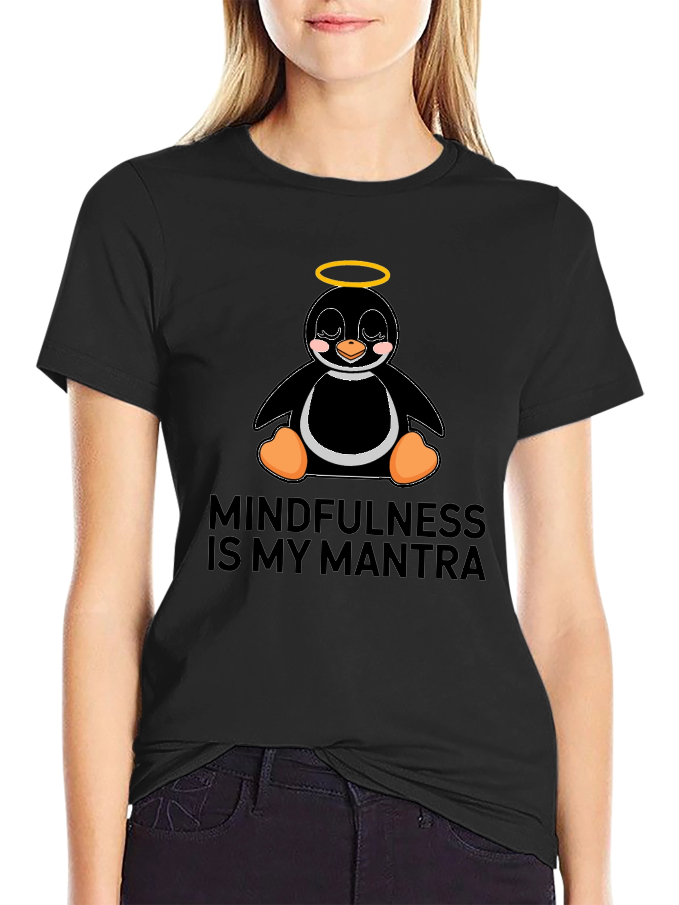 Mindfulness Penguin T-Shirt