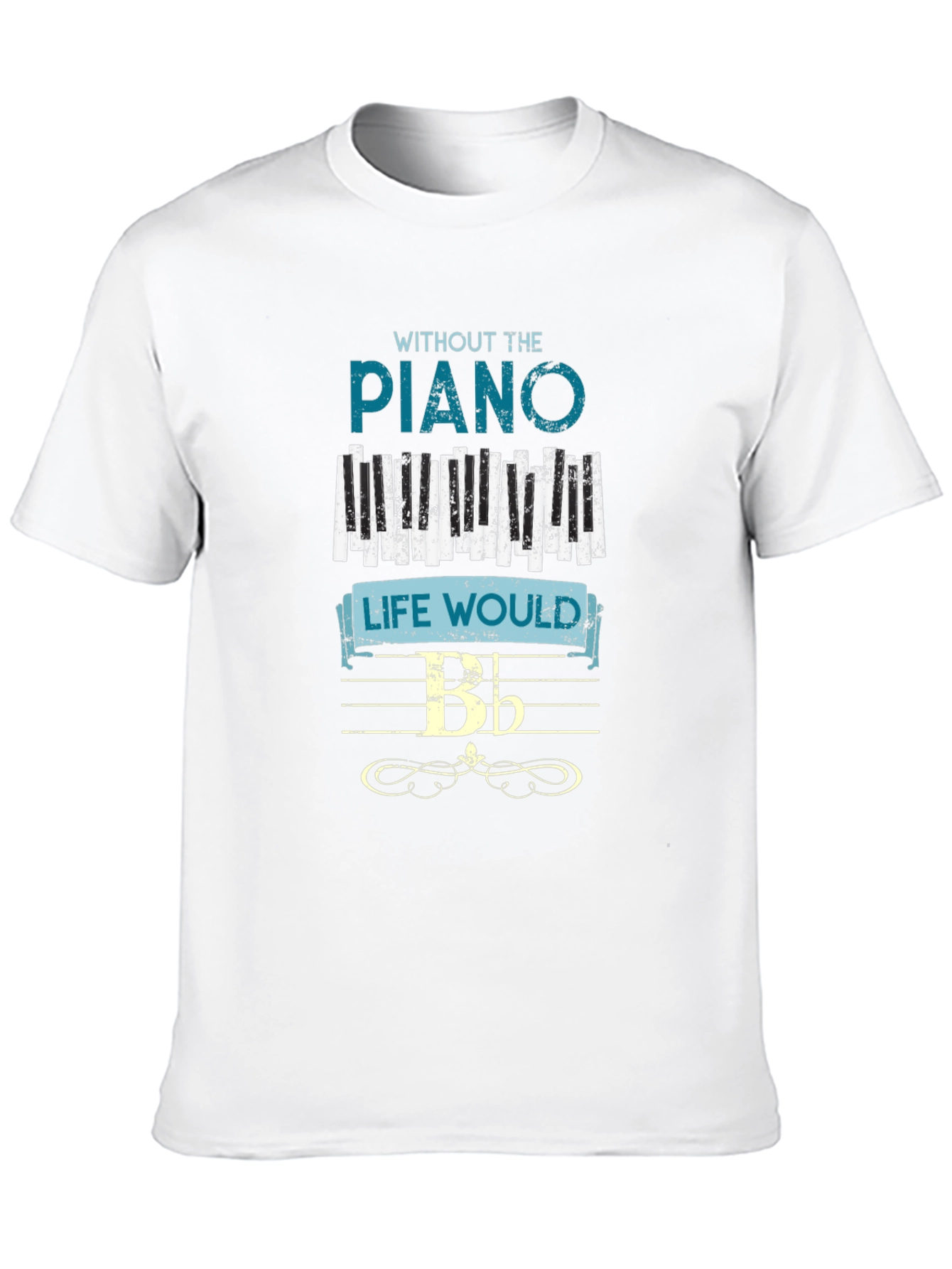 Musical Piano T-Shirt for Music Lovers