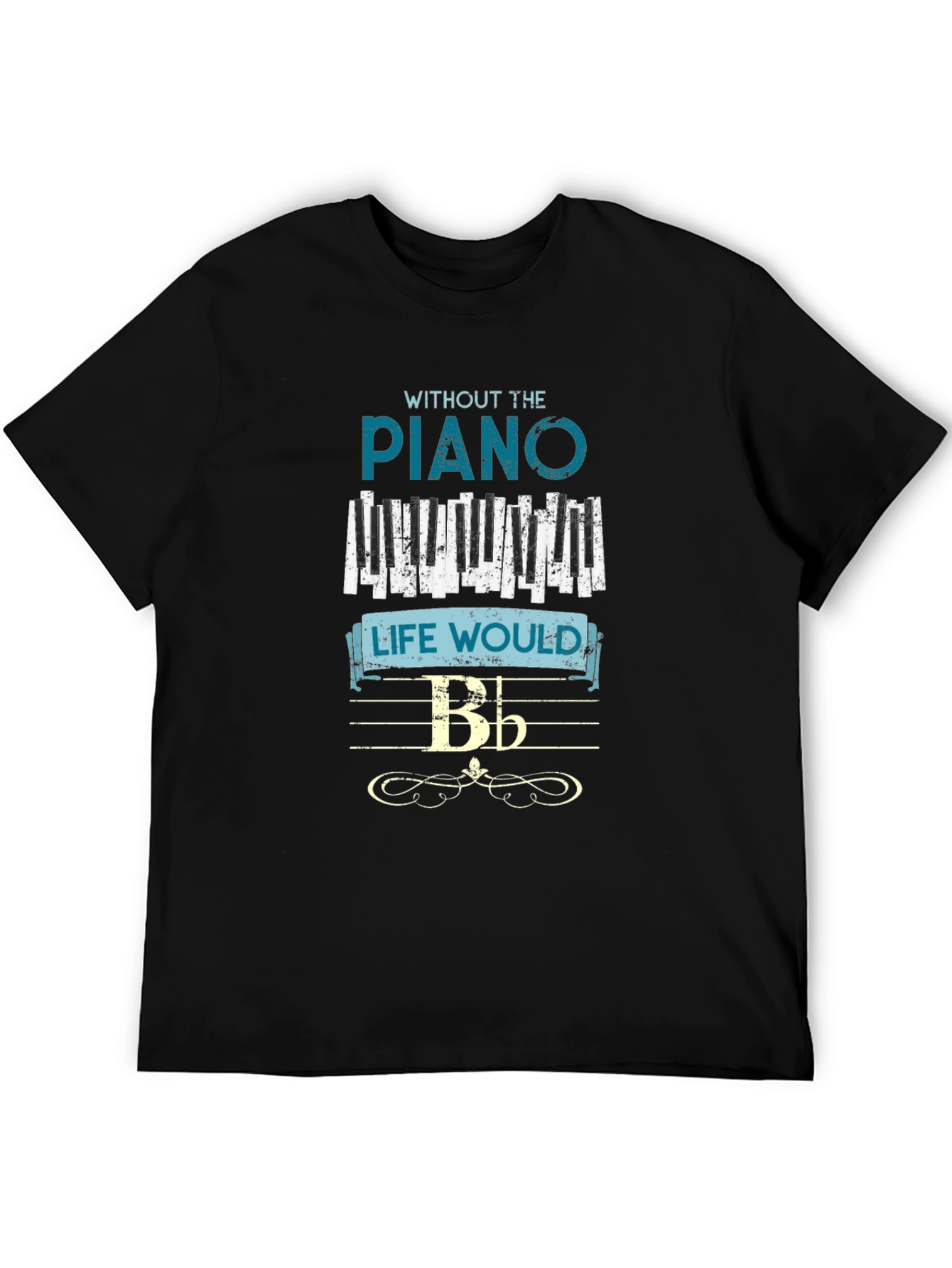 Musical Piano T-Shirt for Music Lovers
