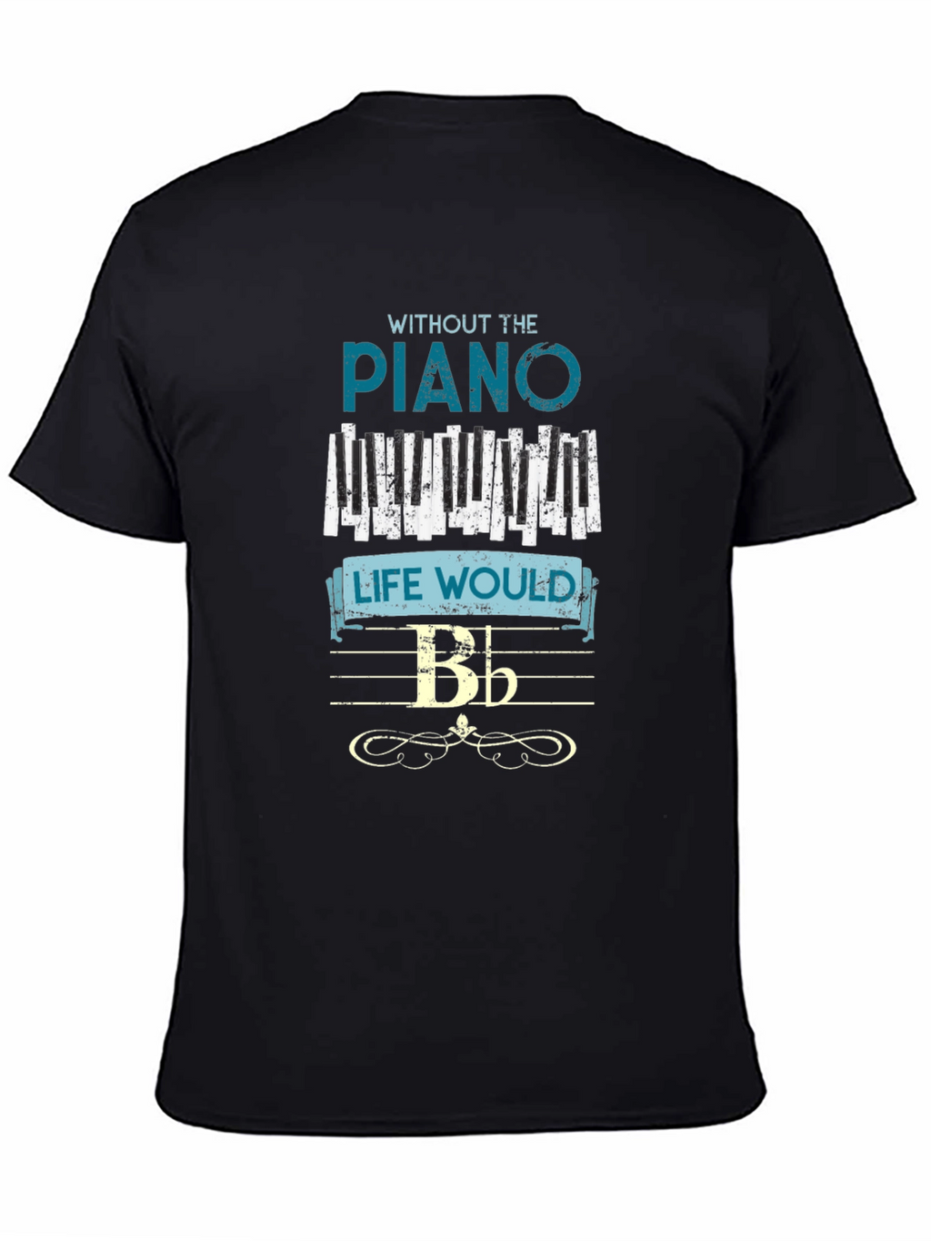 Musical Piano T-Shirt for Music Lovers