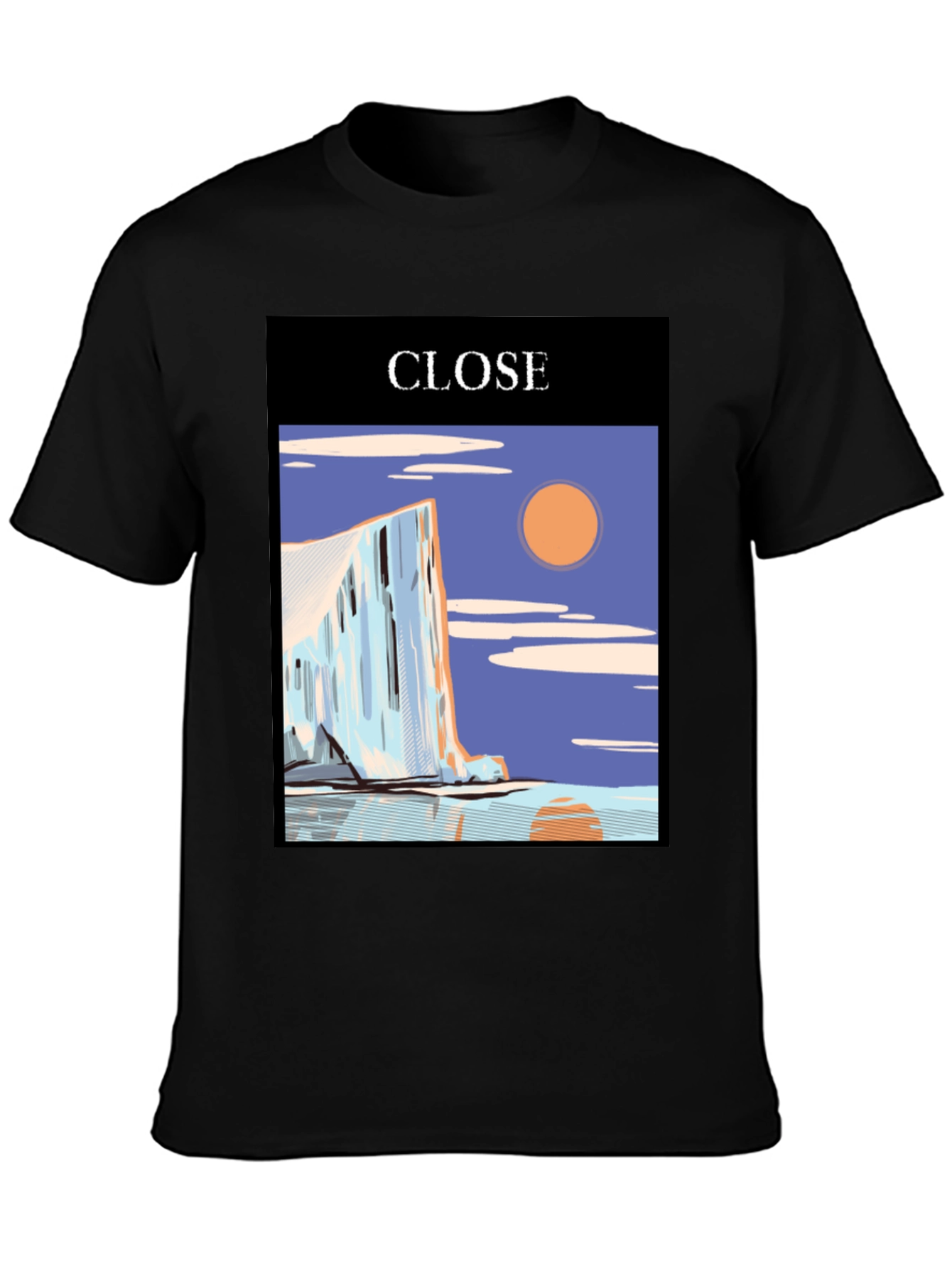 CLOSE Graphic Tee - Stylish Mens Black T-Shirt