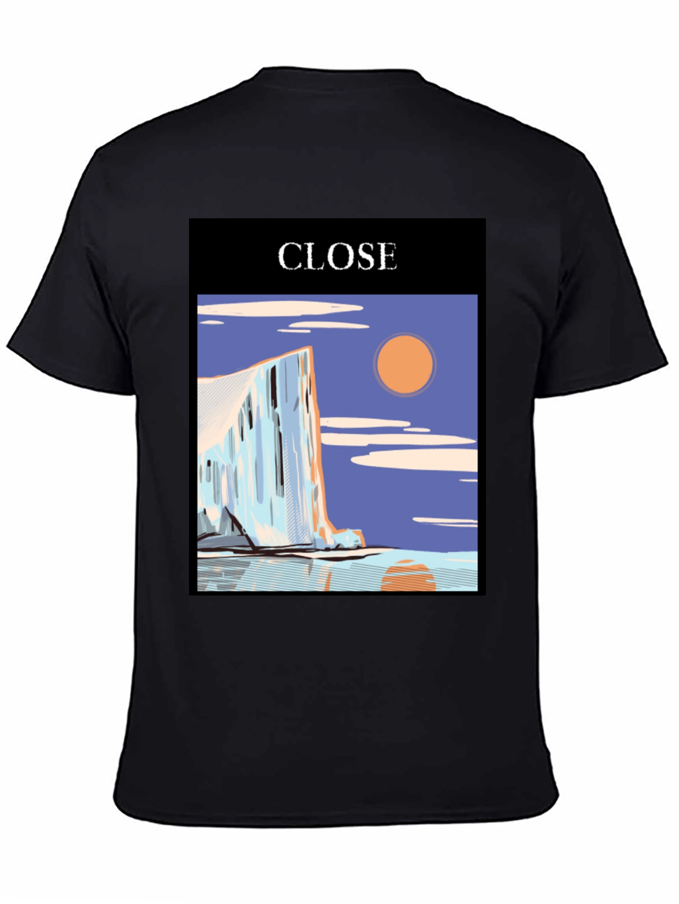 CLOSE Graphic Tee - Stylish Mens Black T-Shirt