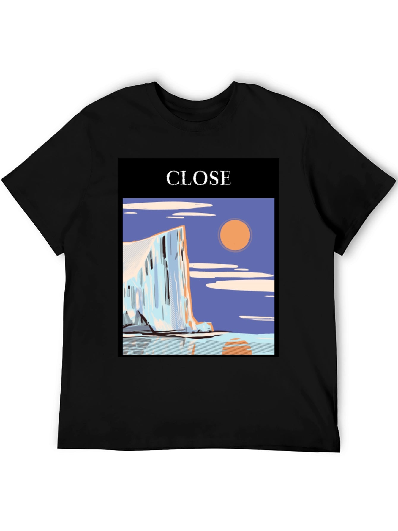 CLOSE Graphic Tee - Stylish Mens Black T-Shirt