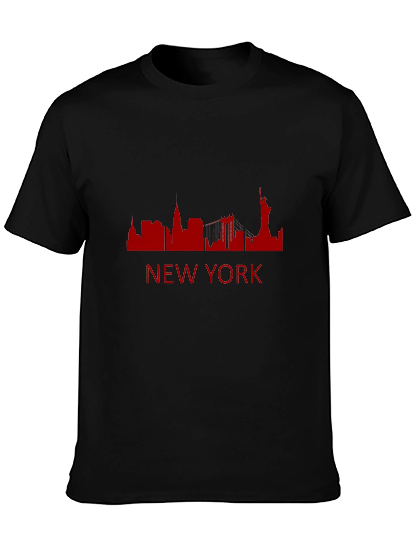 New York Skyline Graphic Tee - Soft Cotton Blend