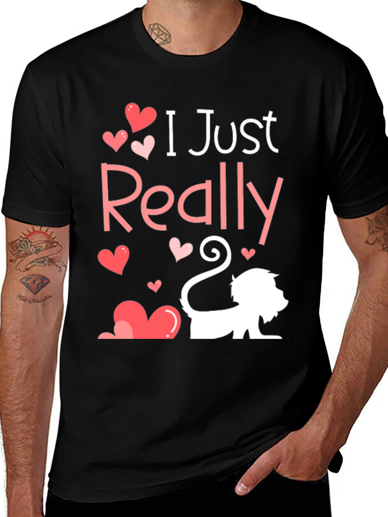I Just Really Love Cats Tee - Valentines Day Gift