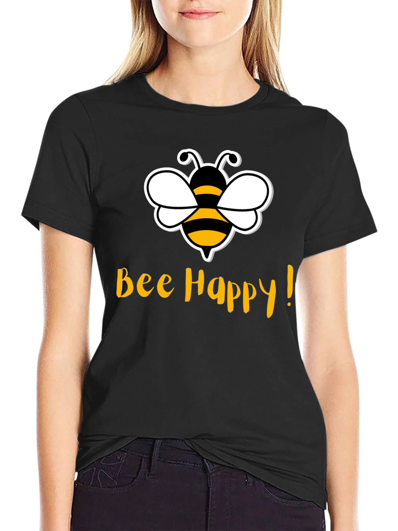 Bee Happy T-Shirt - Cute Graphic Tee