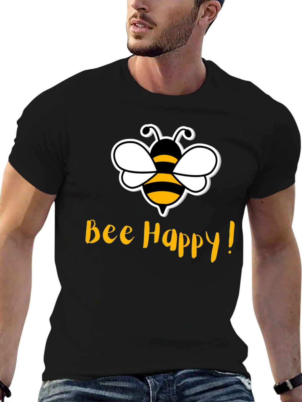 Bee Happy T-Shirt - Cute Graphic Tee