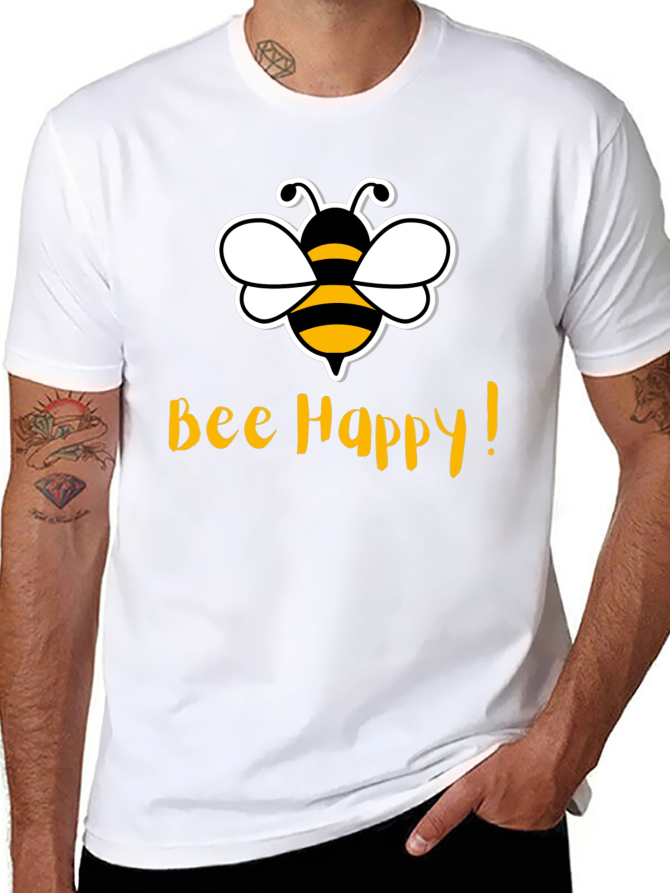 Bee Happy T-Shirt - Cute Graphic Tee
