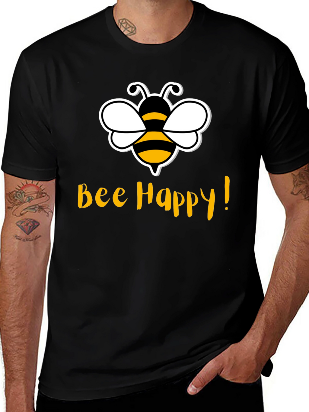 Bee Happy T-Shirt - Cute Graphic Tee