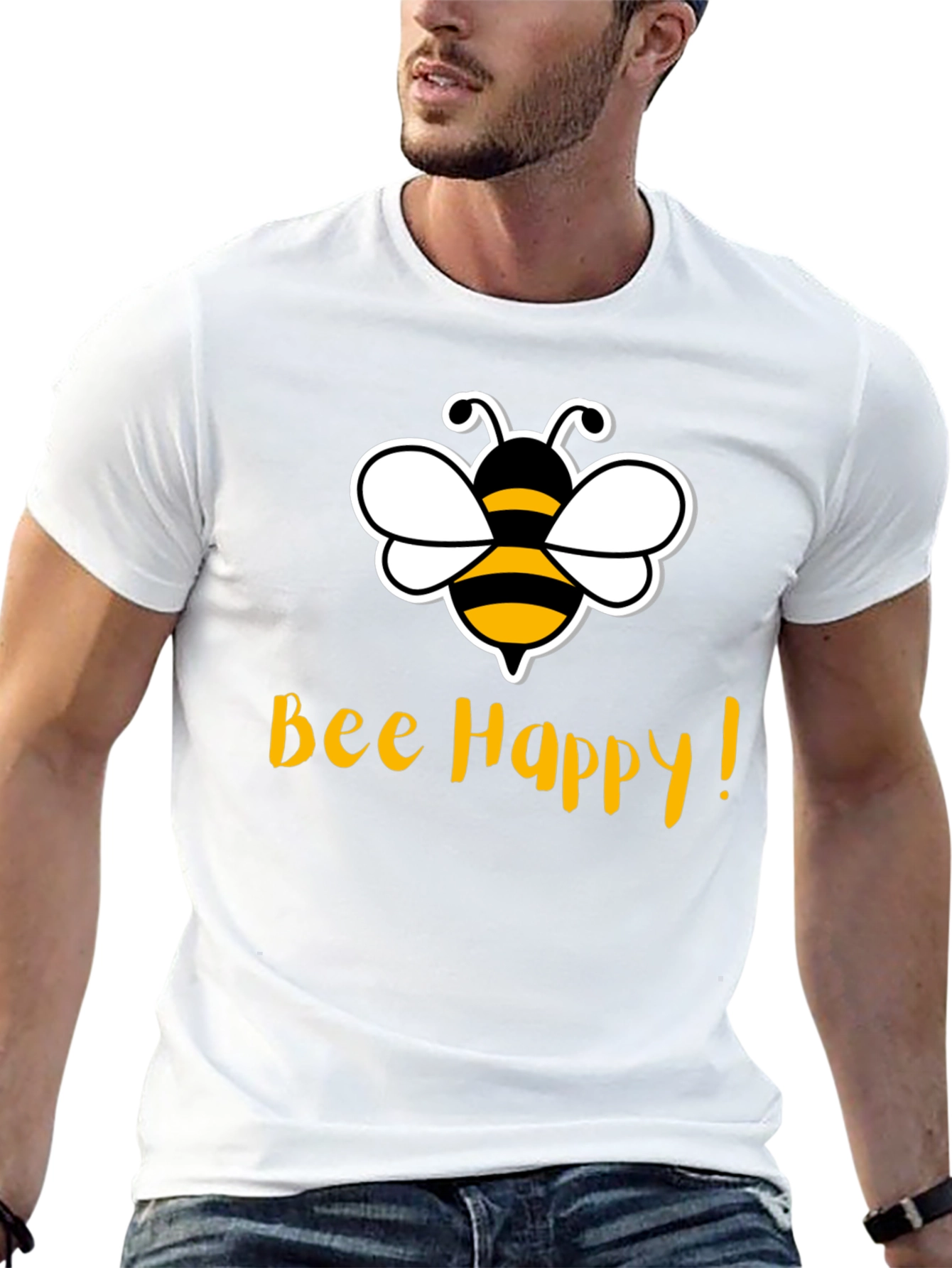 Bee Happy T-Shirt - Cute Graphic Tee
