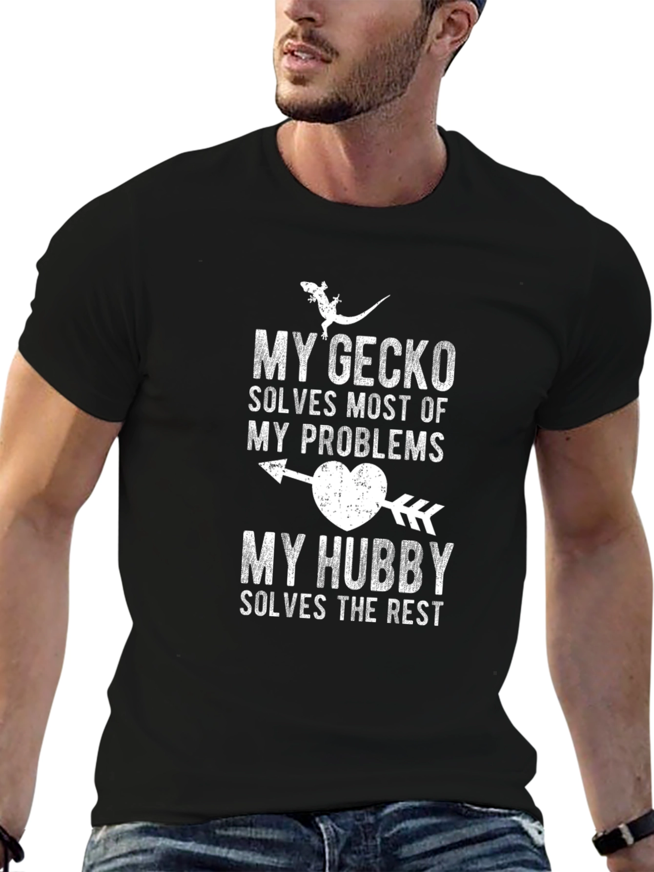 Gecko and Hubby Mens Graphic Tee